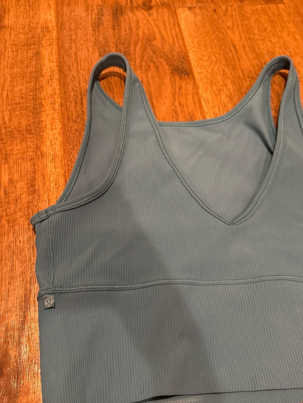 lululemon athletica Slate Blue Ribbed V-Neck Tank